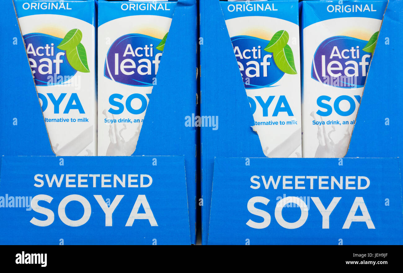 Supermarket milk soya hires stock photography and images Alamy
