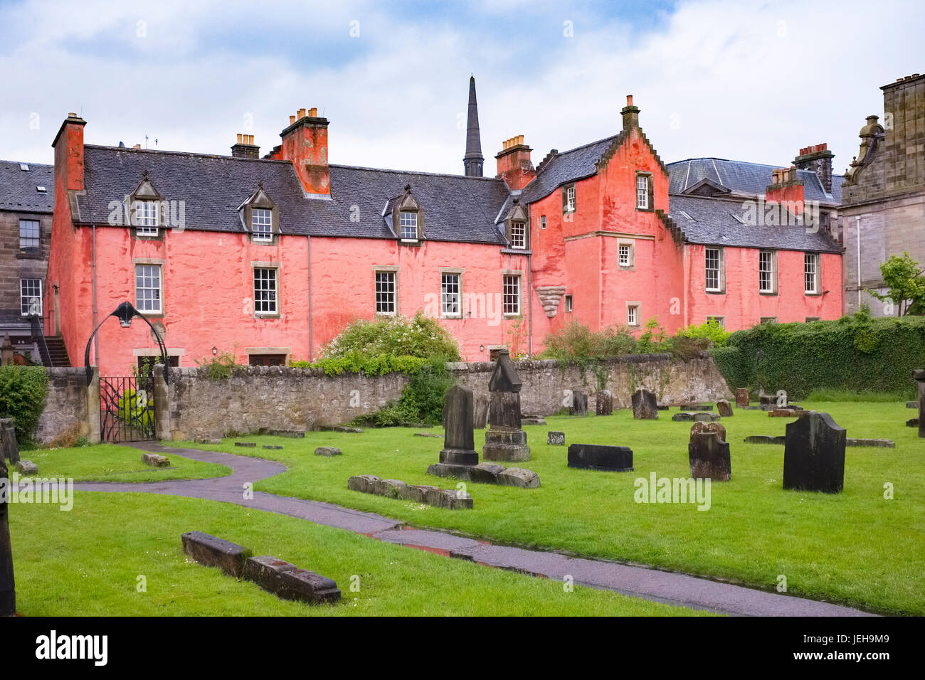 Abbot House heritage centre in Dunfermline , Fife, Scotland. Stock Photo