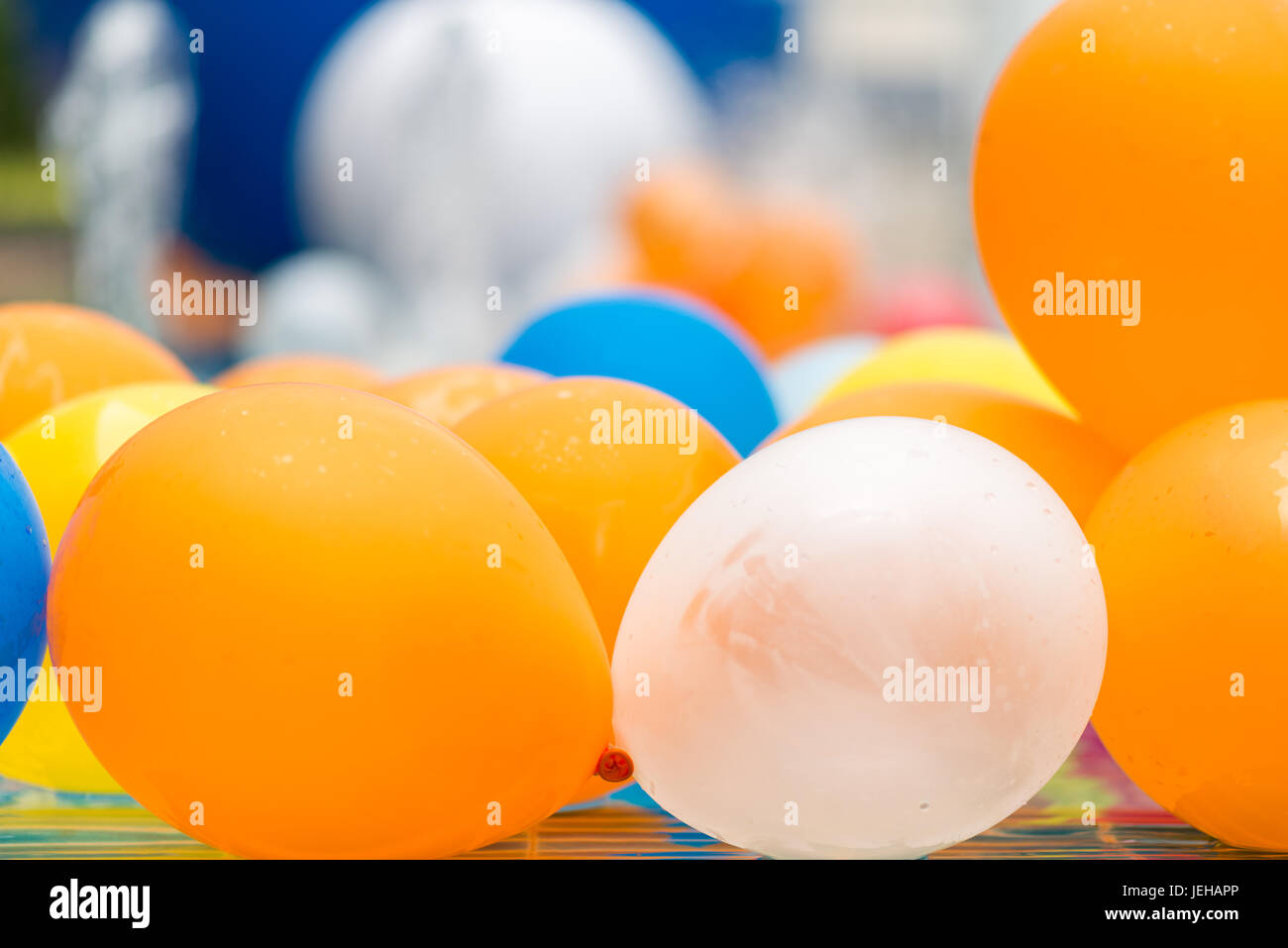 Balloons floating in pool hi-res stock photography and images - Alamy