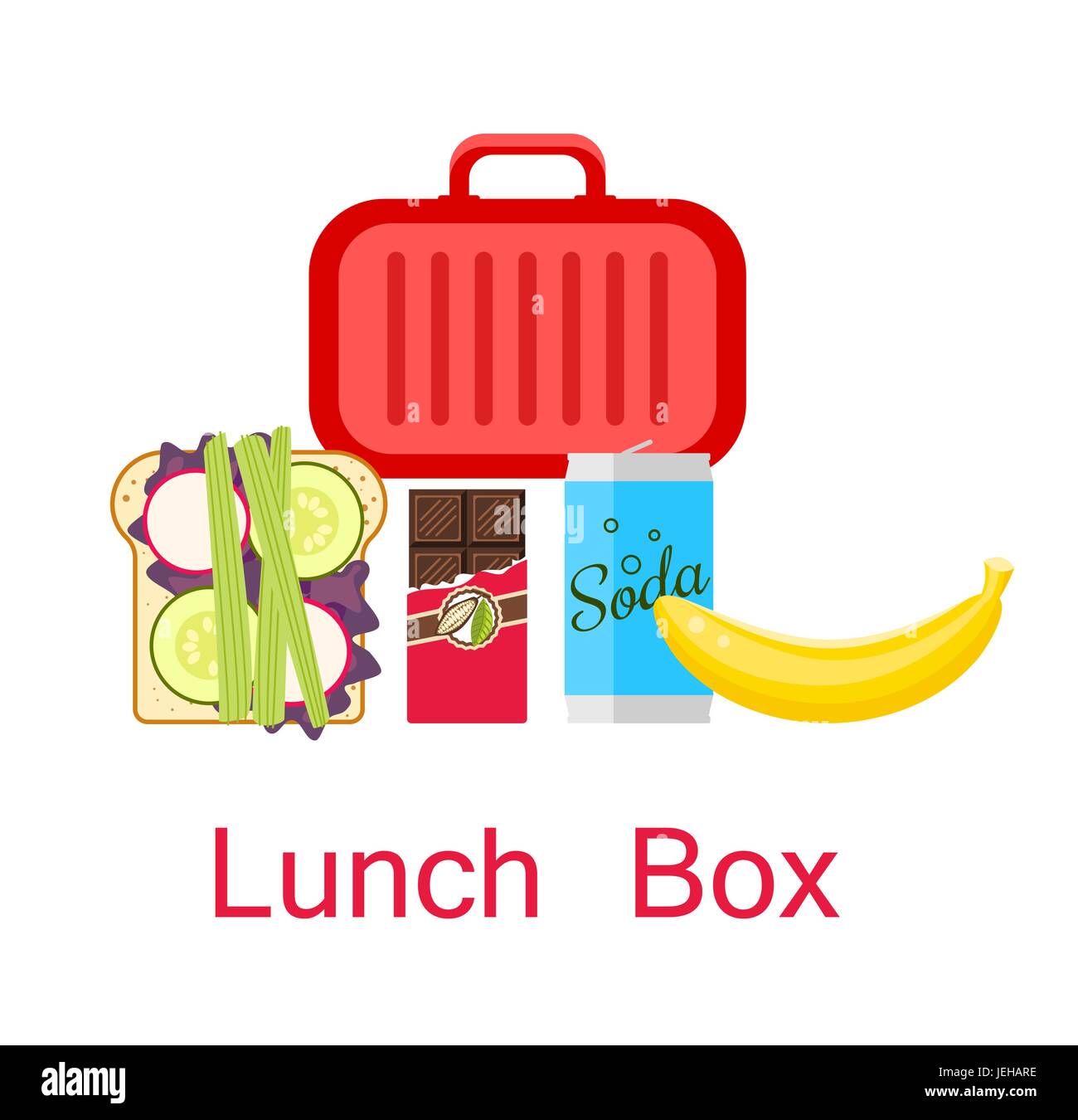 Lunch box vector Stock Vector Image & Art Alamy