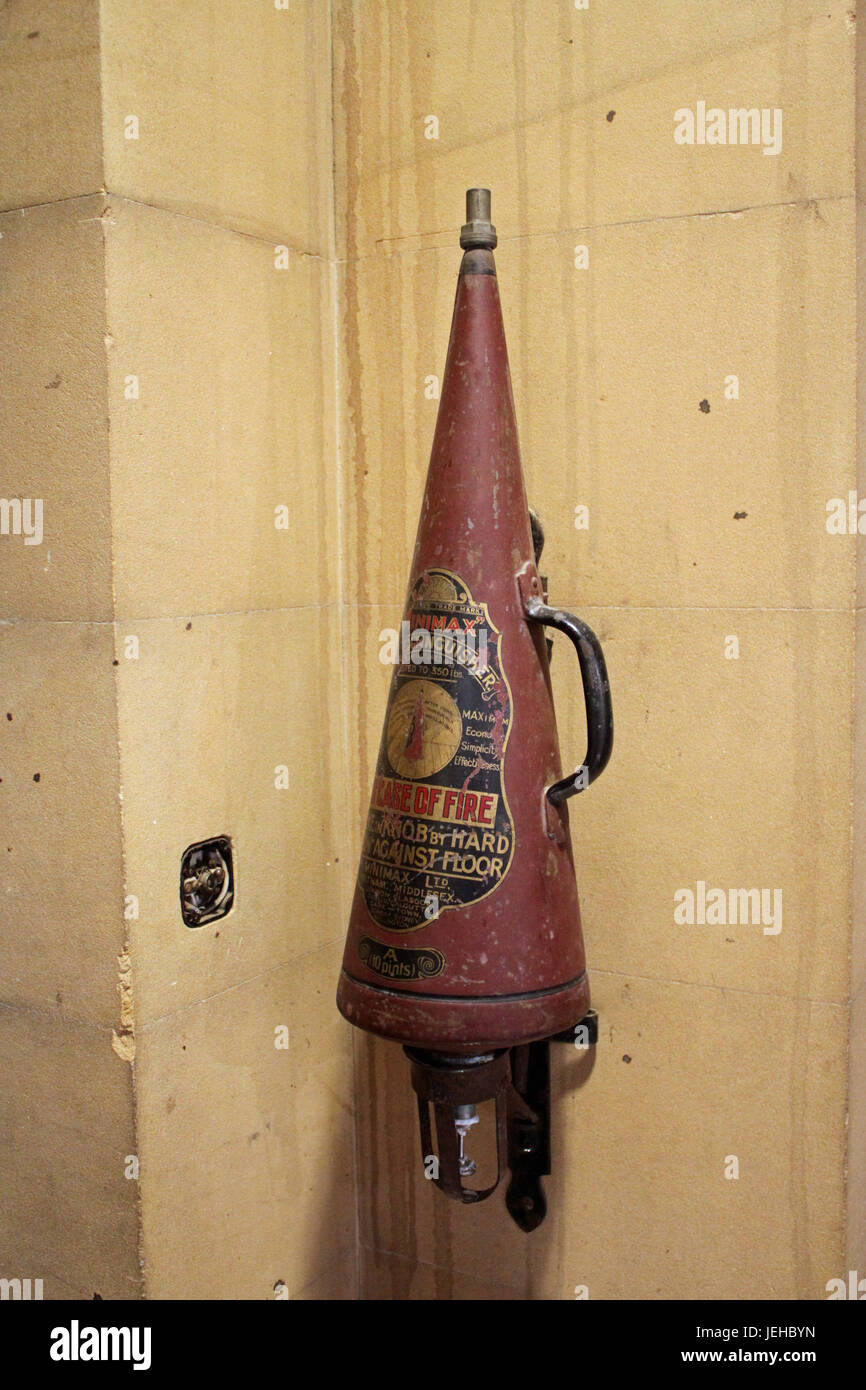 Antique fire extinguisher Stock Photo Alamy