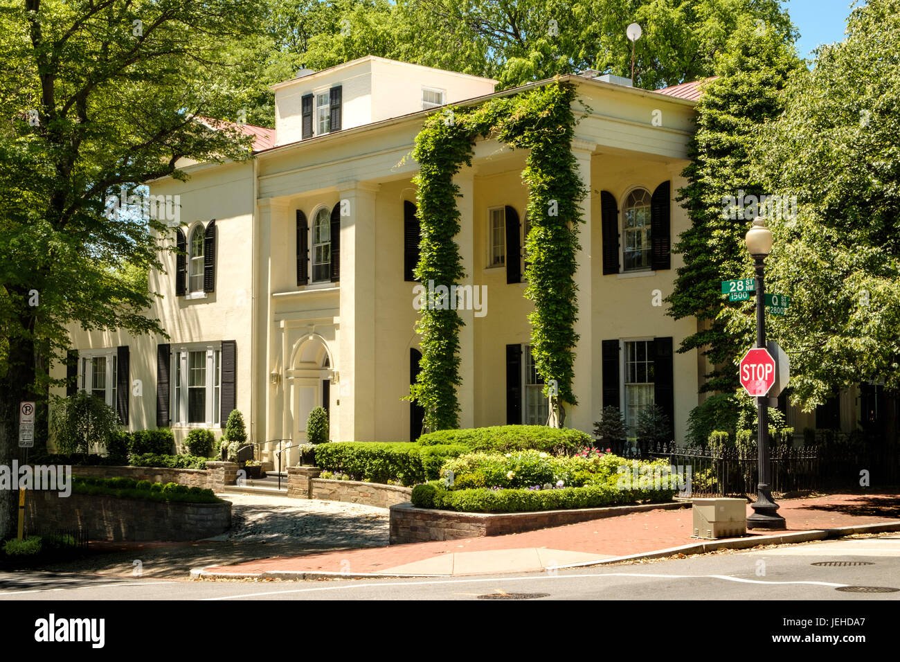 Robert P Dodge House, 1534 28th Street NW, Washington DC Stock Photo
