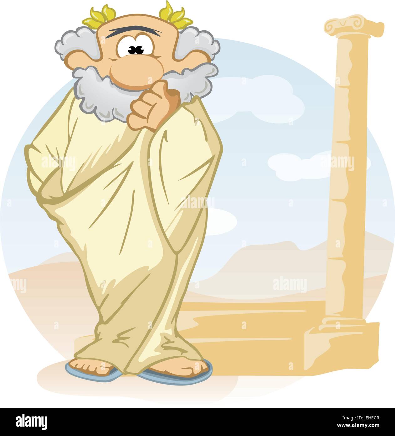 Roman thinker Stock Vector Images - Alamy