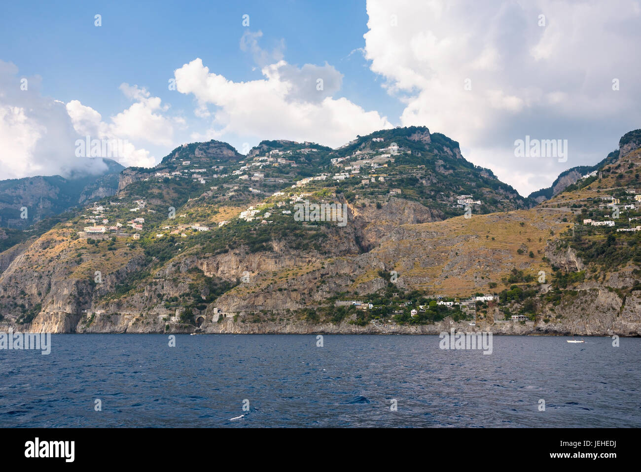 View of Amalfi coast in the San Michele town area, Campania, Italy Stock Photo
