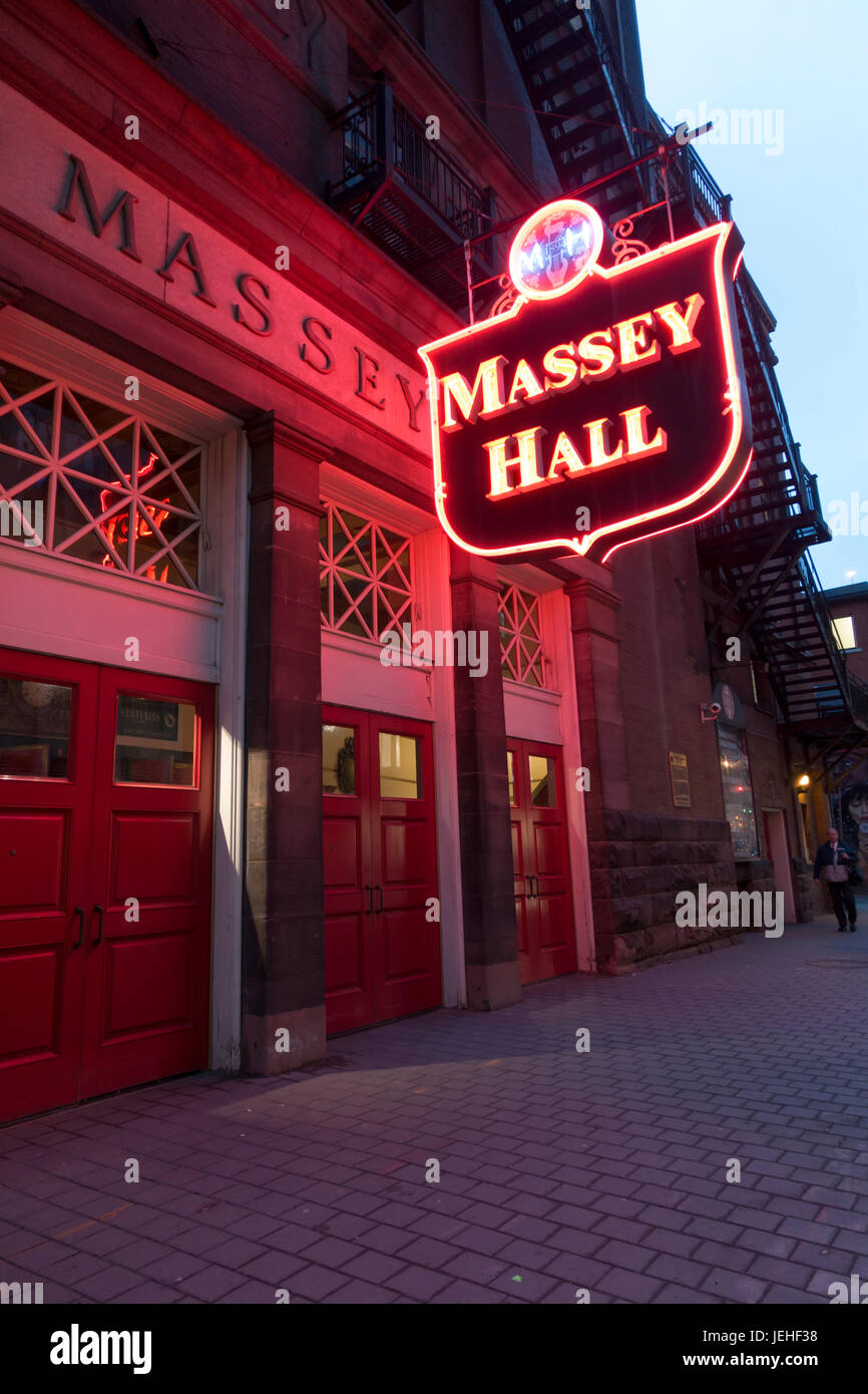 Massey Hall; Toronto, Ontario, Canada Stock Photo