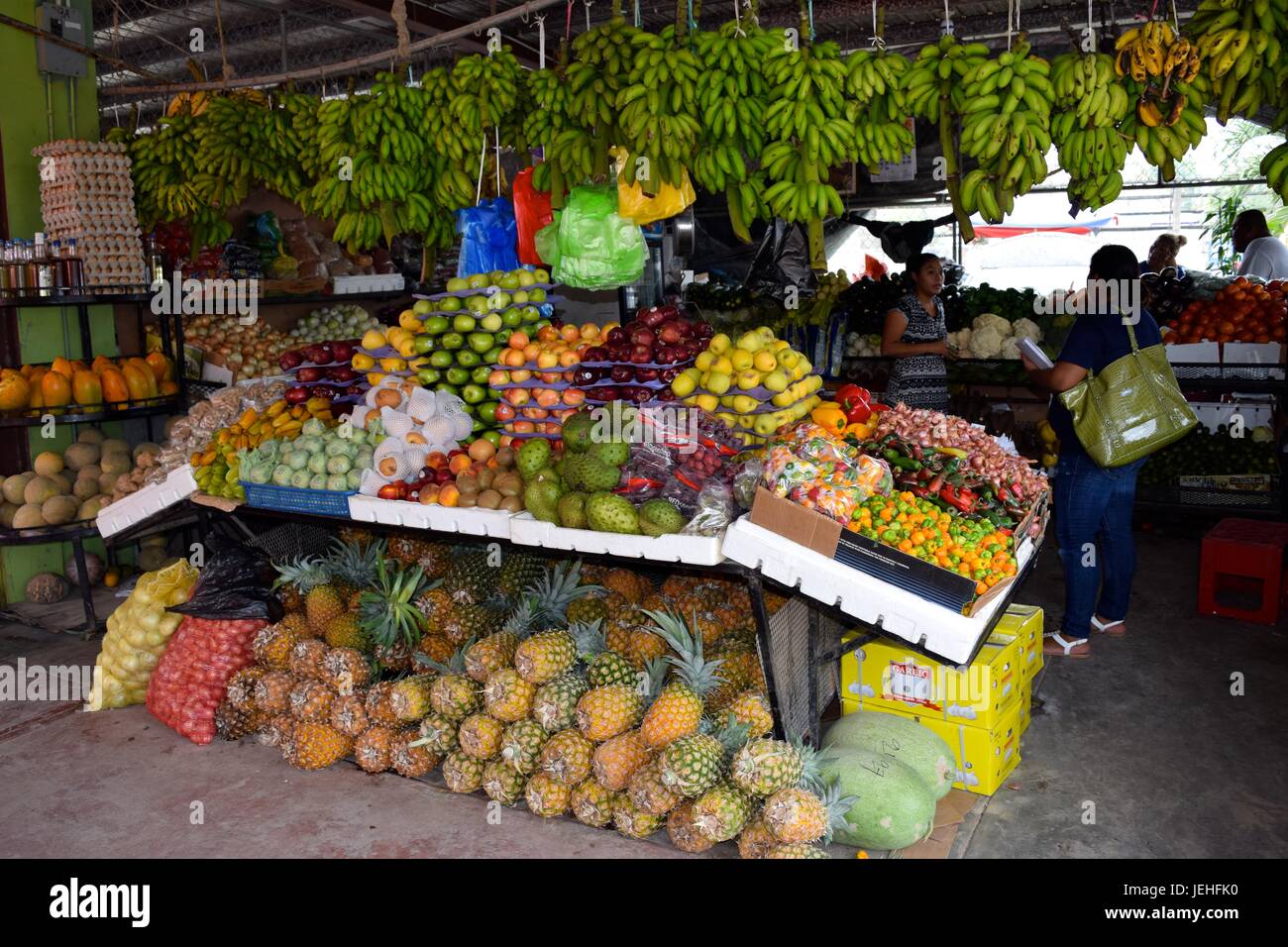 San Ignacio market Stock Photo Alamy