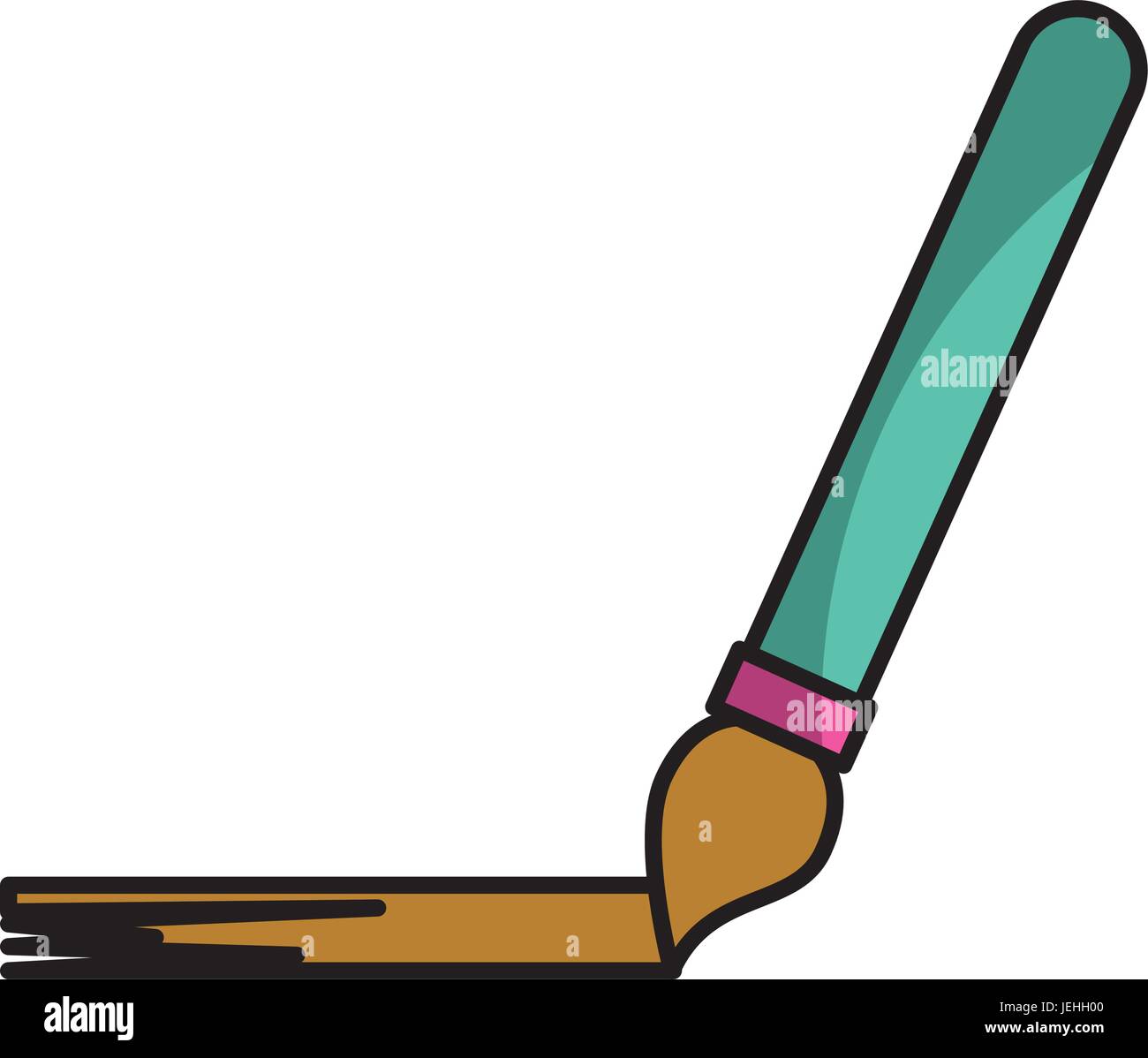 Paint brush draw Stock Vector Image Art Alamy