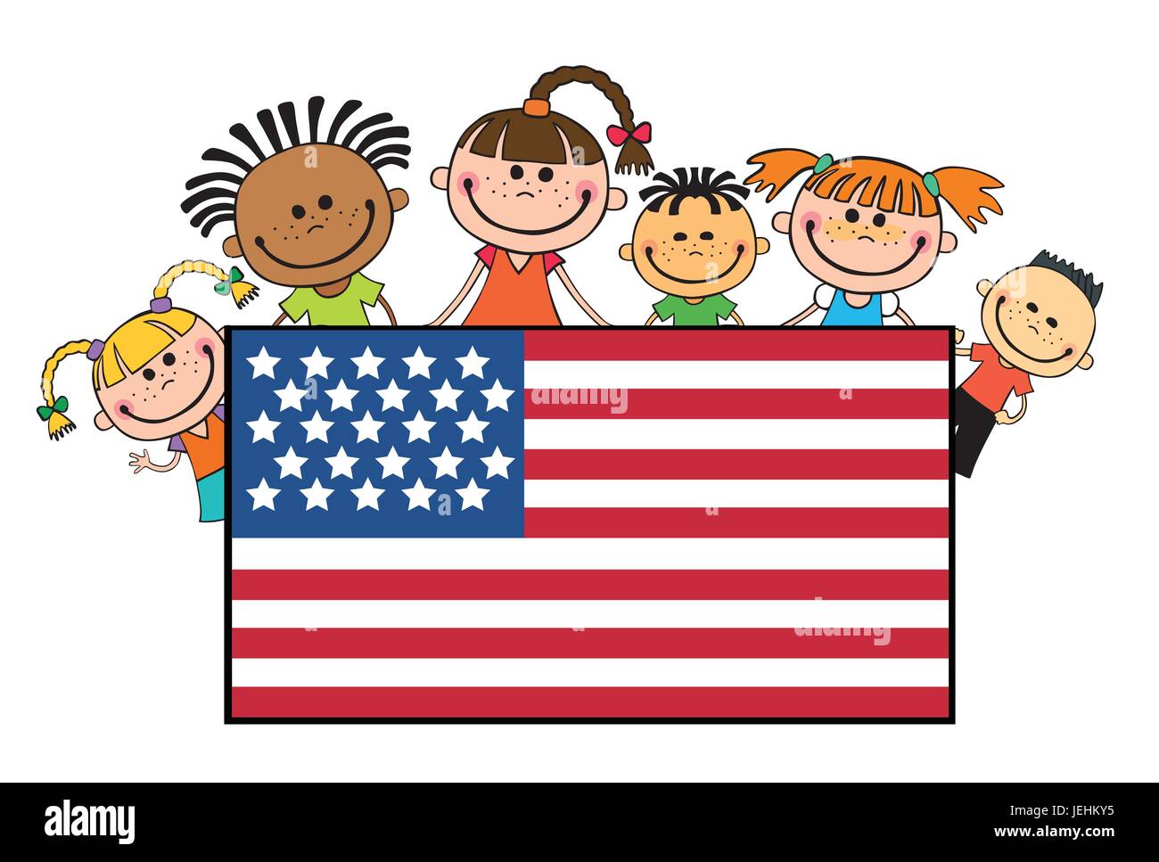 Patriotic Kids Clipart