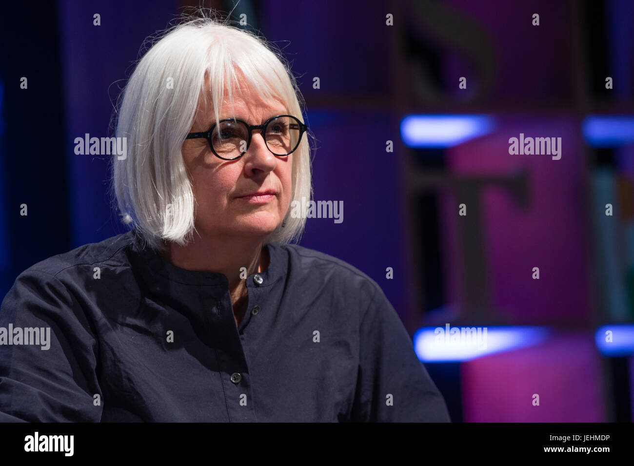 Jessica Seaton, Co-founder of TOAST and author of 'Gather Cook Feast: Recipes from Land and Water'.  at the 2017 Hay Festival of Literature and the Arts, Hay on Wye, Wales UK Stock Photo