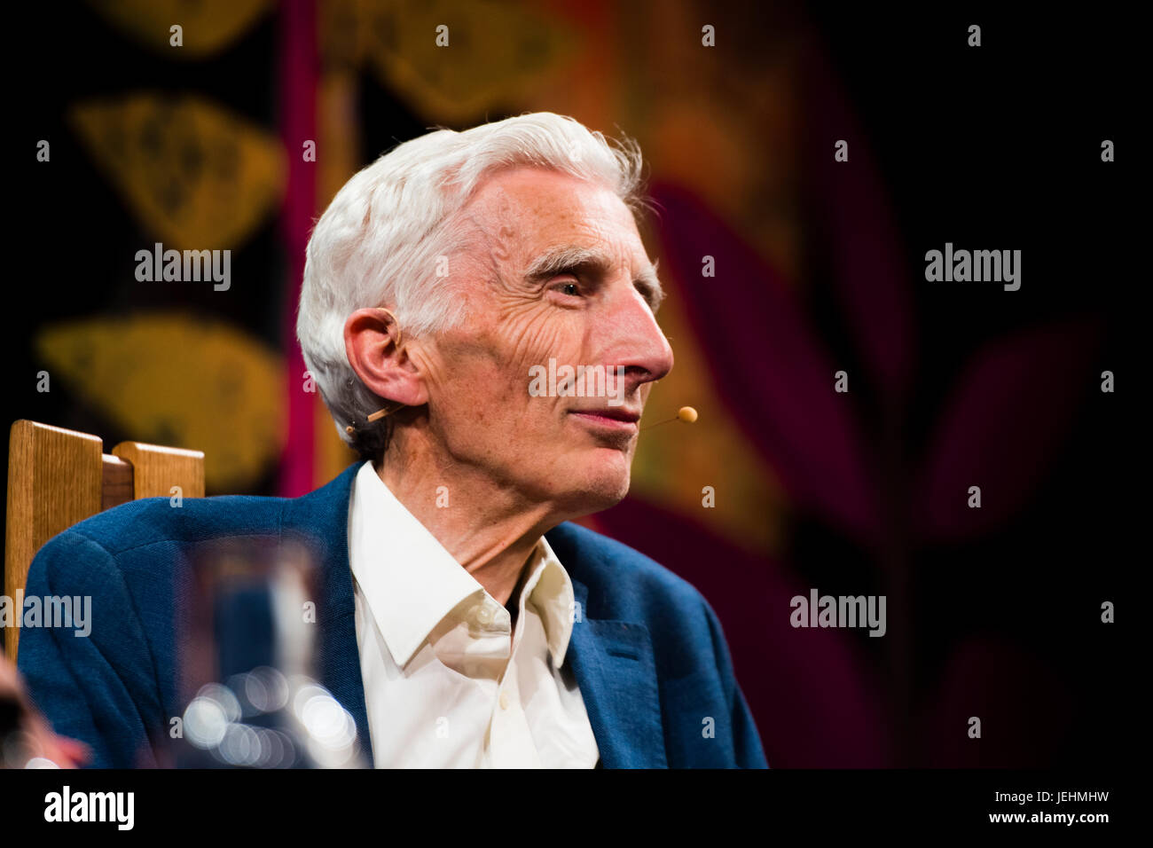 Martin Rees  , Baron Rees of Ludlow, OM, FRS, FREng, FMedSci, FRAS , British cosmologist and astrophysicist,  appearing at the 2017 Hay Festival of Literature and the Arts, Hay on Wye, Wales UK Stock Photo