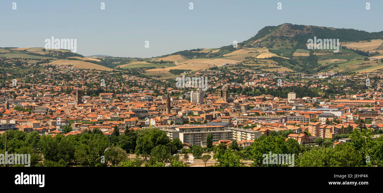 View of Millau city . Aveyron. Occitanie. France Stock Photo