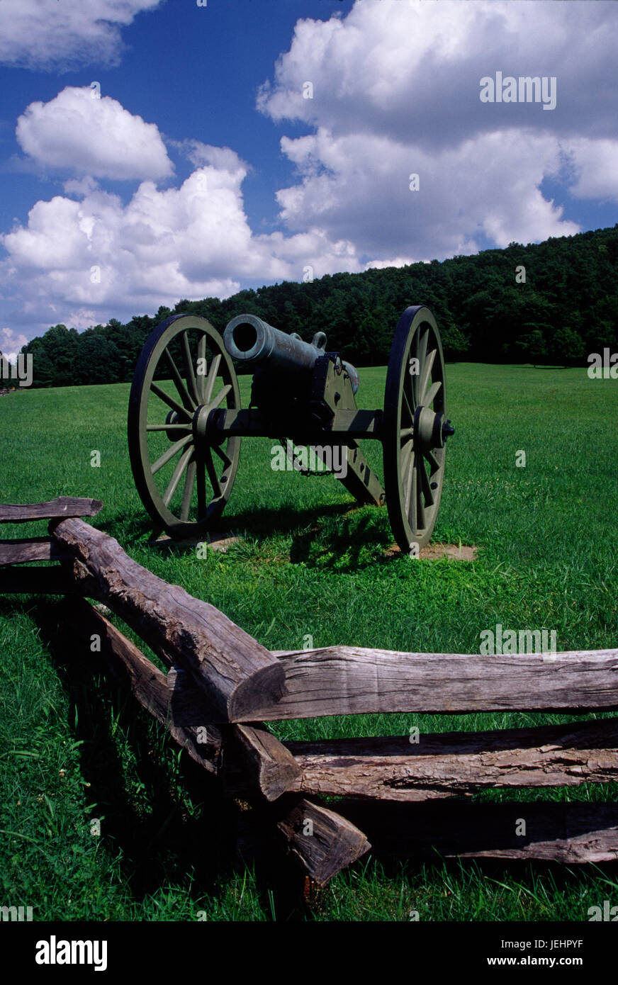 Cannon, Kennesaw Mountain National Battlefield Park, Georgia Stock Photo