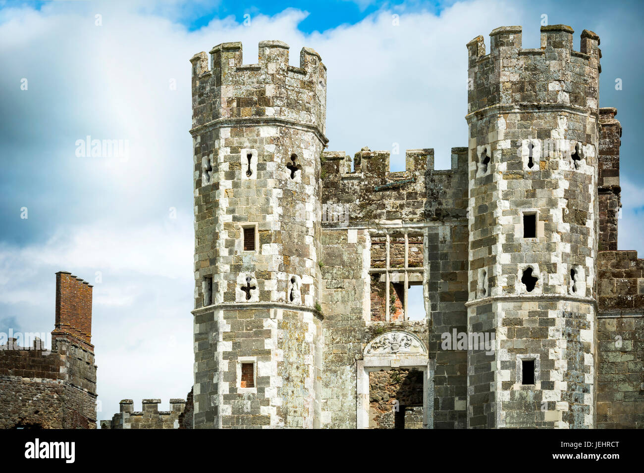 Cowdray House Grade One Listed ruins near Midhurst Sussex Stock Photo