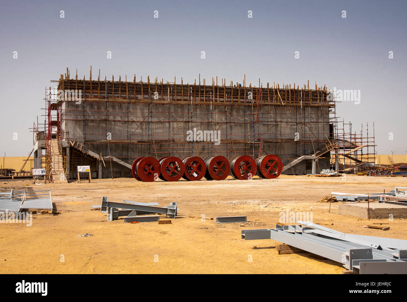 Oil and Gas Control Building under construction Stock Photo