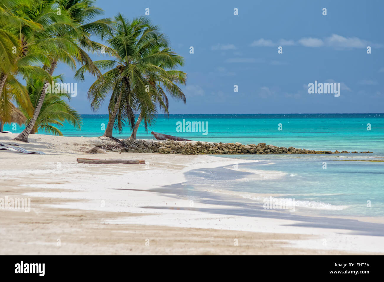 Saona Island in Dominikan Republic. Stock Photo