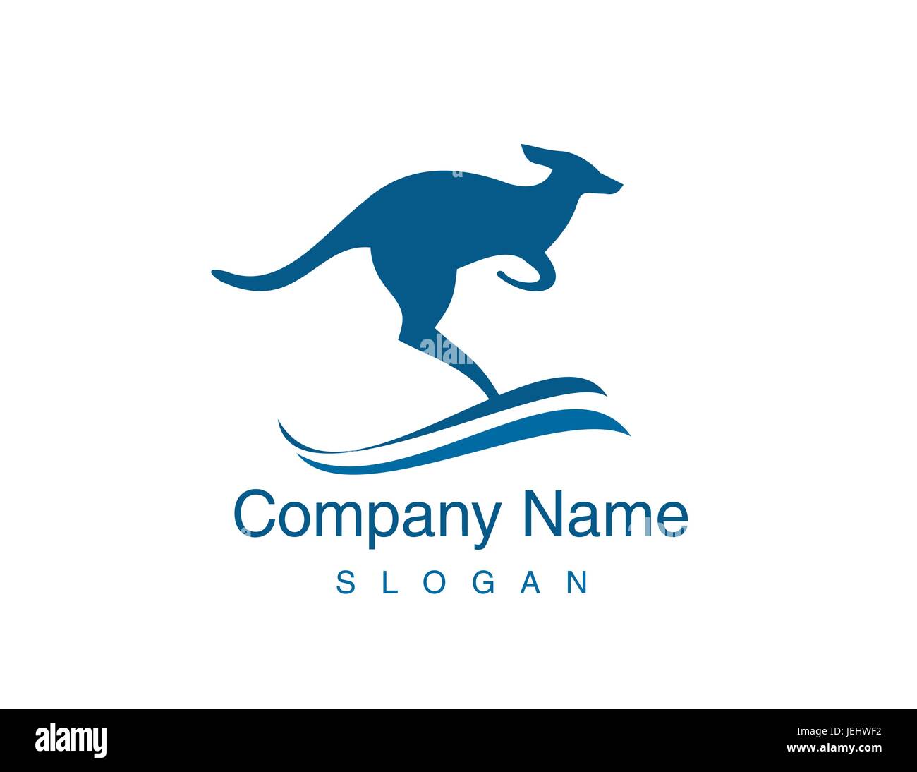 Kangaroo logo hi-res stock photography and images - Alamy