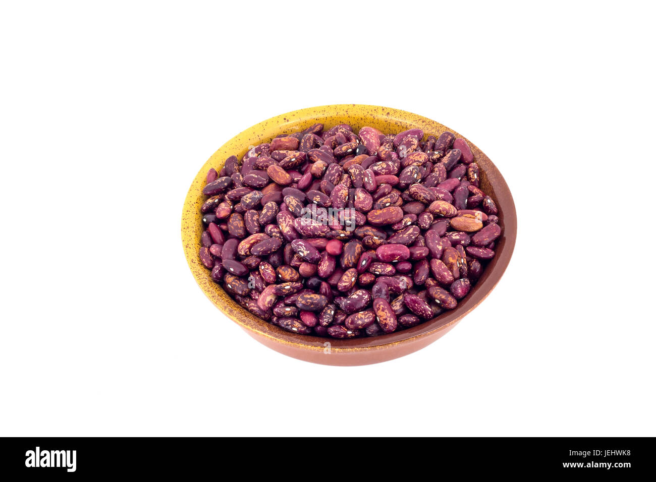 Canned Red Kidney Beans In ceramic Bowl Stock Photo