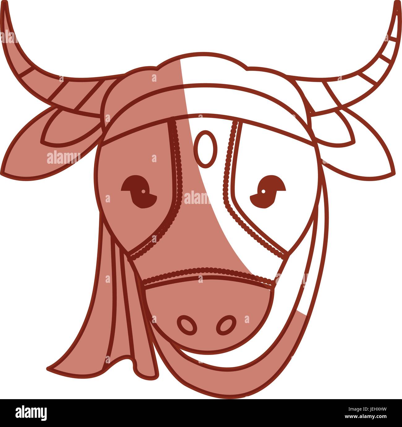 Indian sacrew cow cartoon Stock Vector Image & Art Alamy