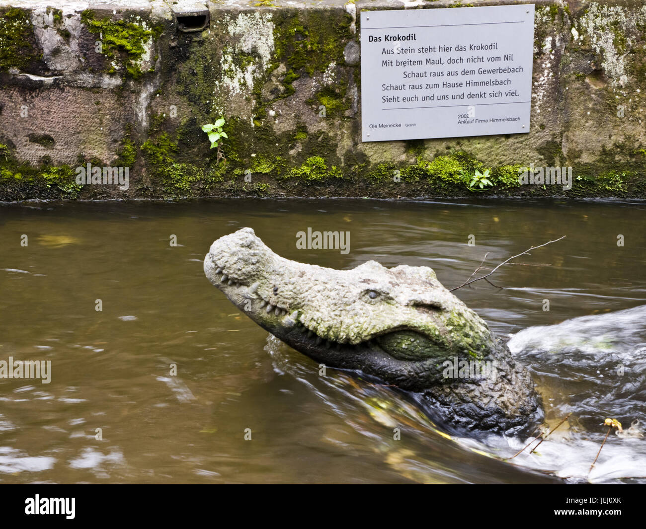 Crocodile, Freiburg im Breisgau, Germany Stock Photo