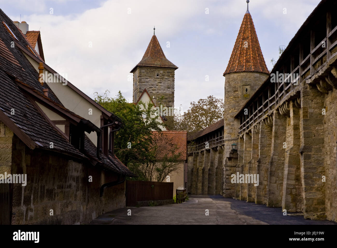 Rothenburg ob der Tauber, Bavaria, Germany Stock Photo