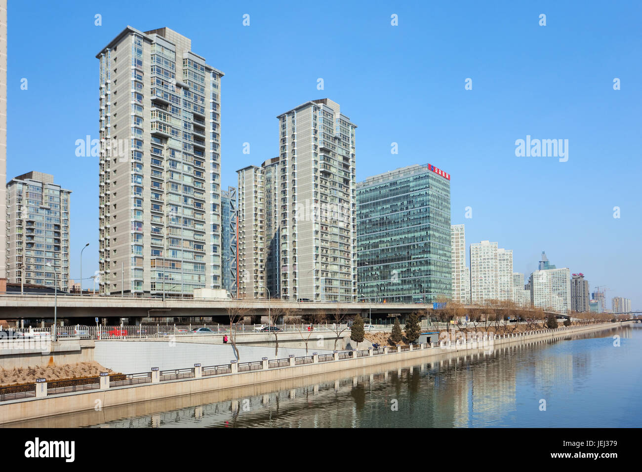 BEIJING – MARCH 17. Skyscrapers in Beijing Central Business. Majority ...