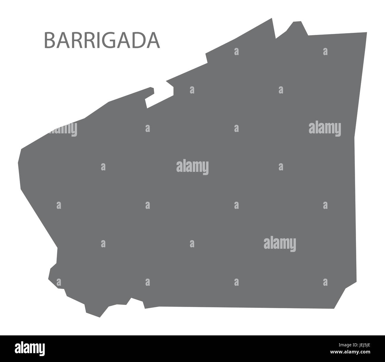 Barrigada Guam map grey illustration silhouette Stock Vector Image