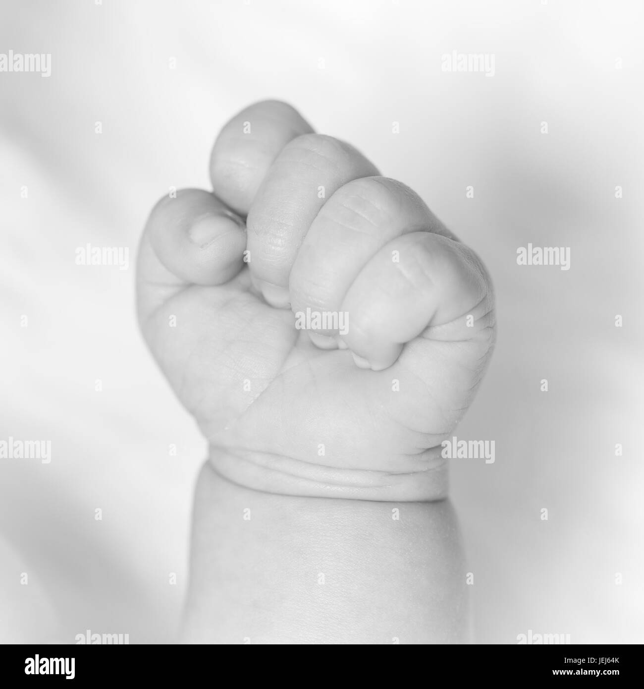 Baby hand - selective focus Stock Photo