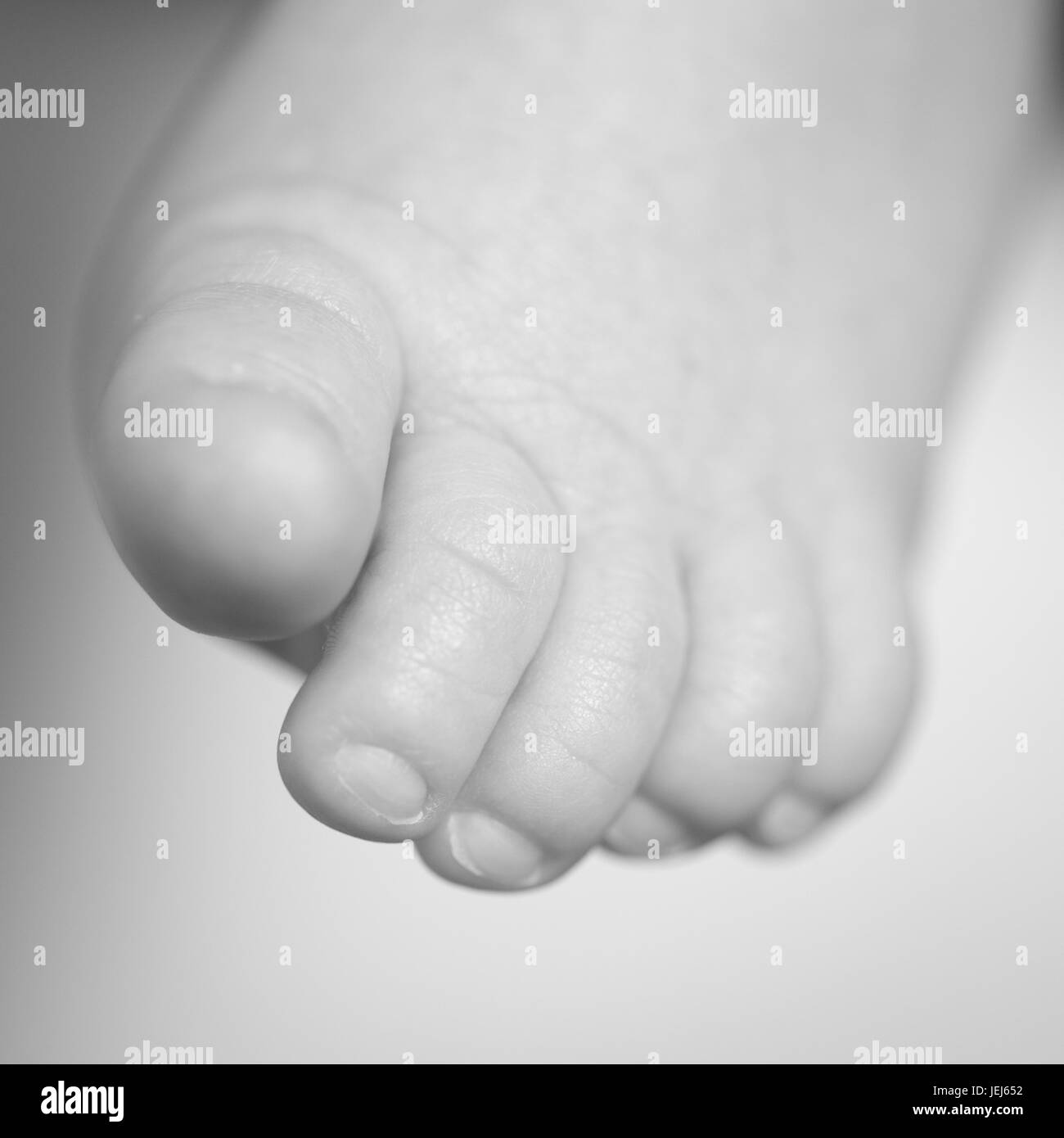 Baby feet - selective focus Stock Photo