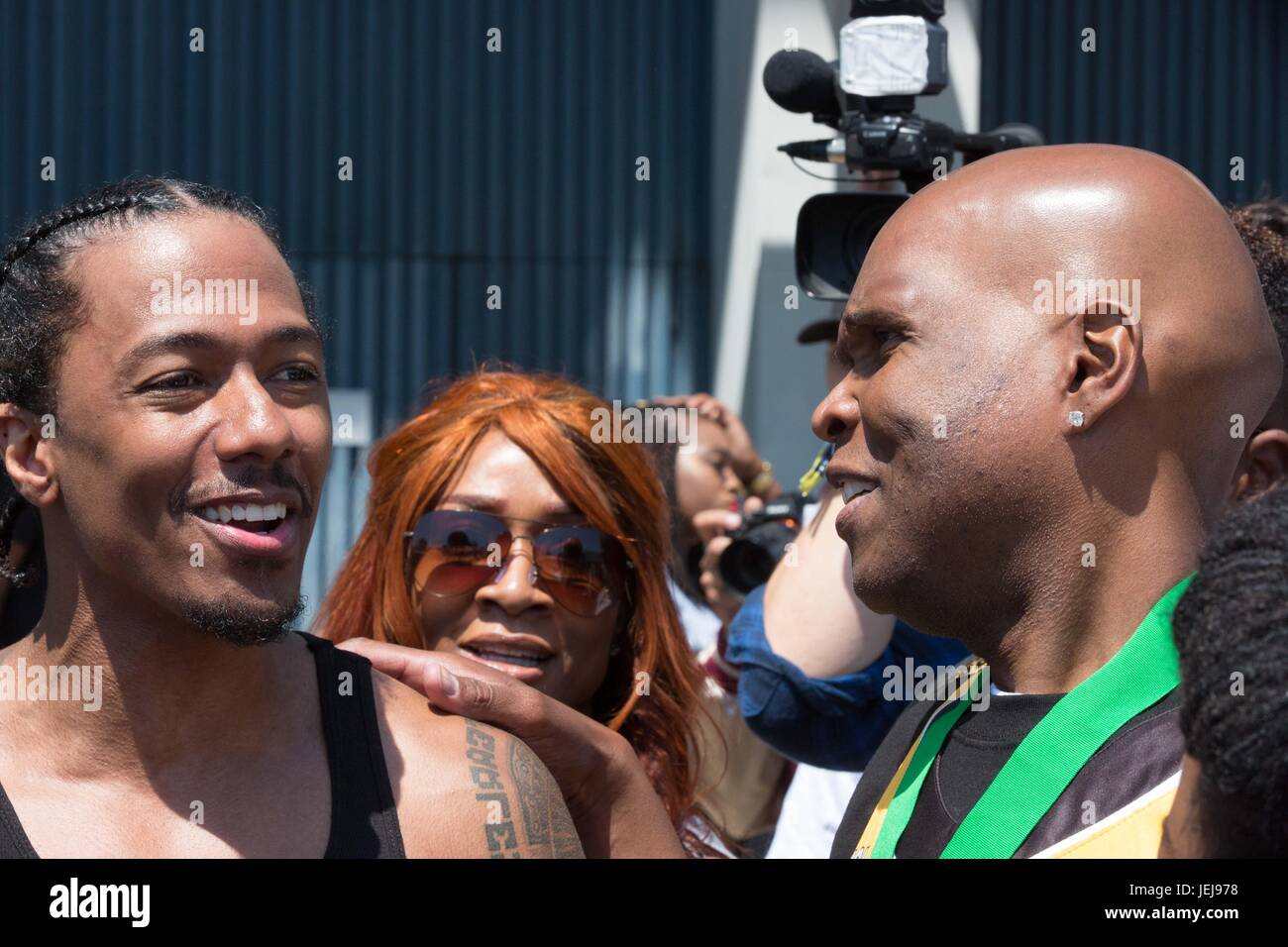 Los Angeles,USA. 24th June,2017. Nick Cannon Big Boy Celebrity Basketball Game,presented by Sprite State Farm,during 2017 BET Experience,at Los Angeles Convention Center June 24,2017 Los Angeles,California. Stock Photo