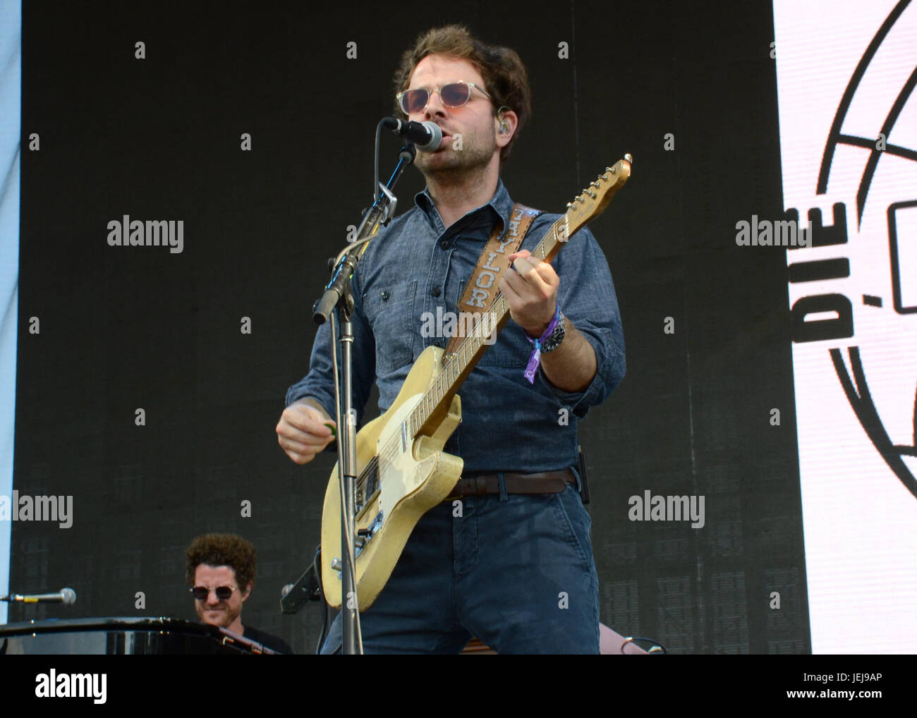 Pasadena,California,USA. 24th June,2017. Taylor Goldsmith singer Dawes ...