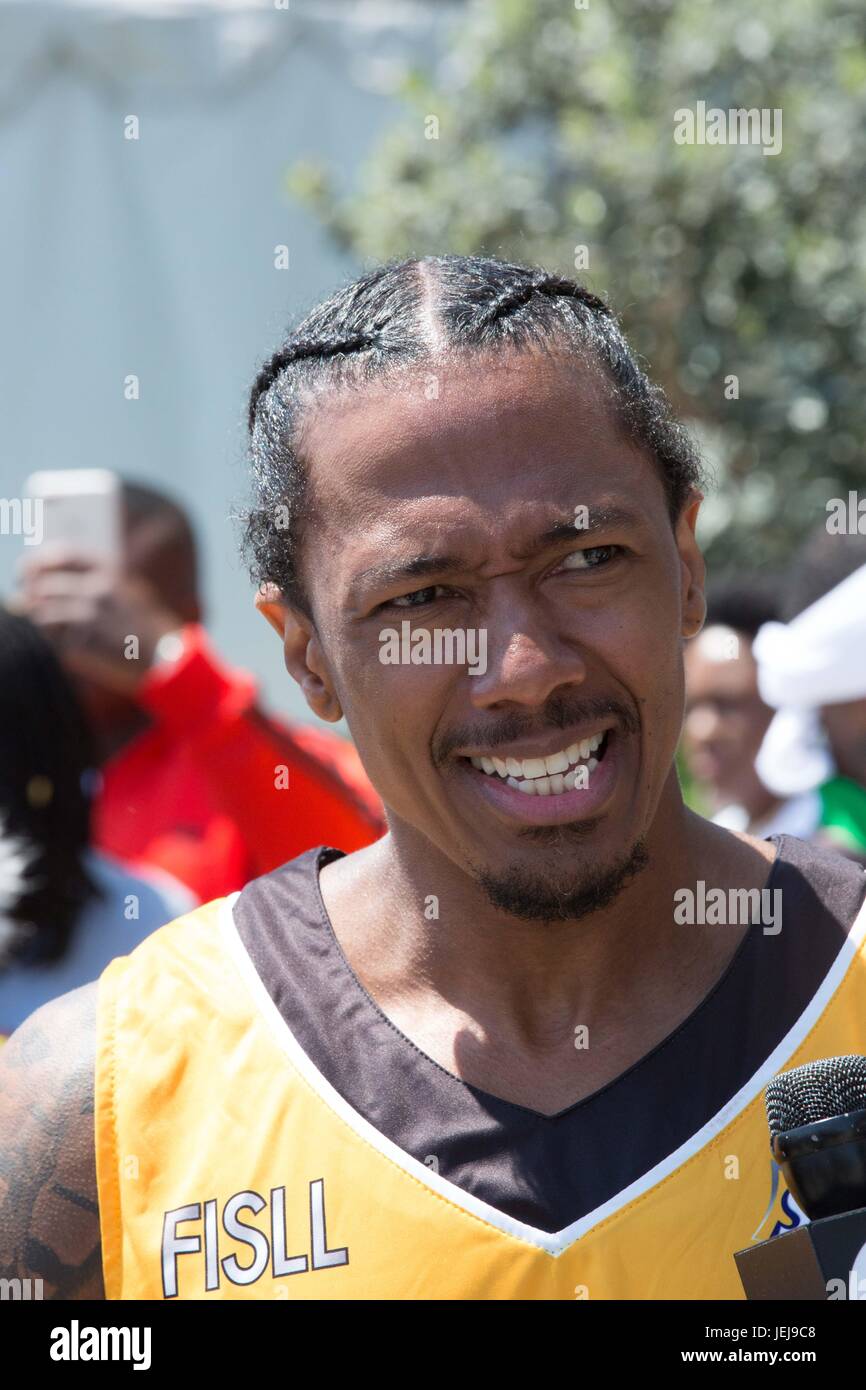 Los Angeles,USA. 24th June,2017. Nick Cannon Celebrity Basketball Game,presented by Sprite State Farm,during 2017 BET Experience,at Los Angeles Convention Center June 24,2017 Los Angeles,California. Stock Photo