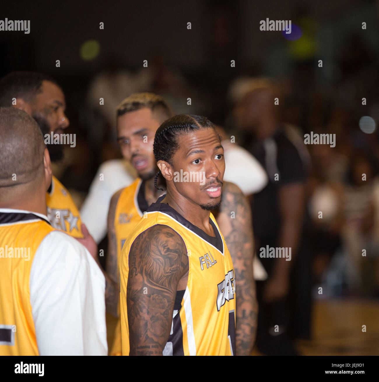 Los Angeles,USA. 24th June,2017. Nick Cannon Celebrity Basketball Game,presented by Sprite State Farm,during 2017 BET Experience,at Los Angeles Convention Center June 24,2017 Los Angeles,California. Stock Photo