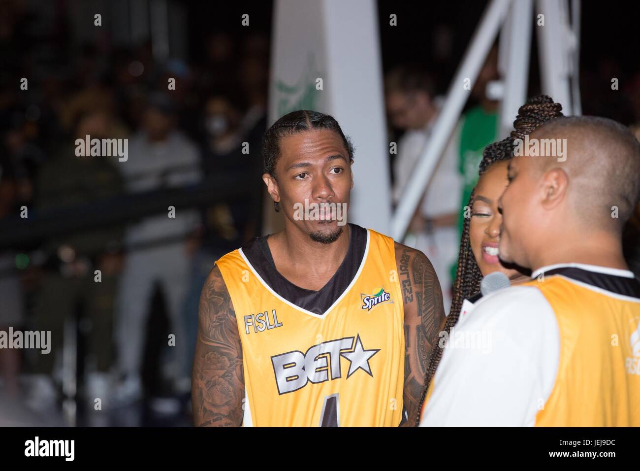 Los Angeles,USA. 24th June,2017. Nick Cannon Celebrity Basketball Game,presented by Sprite State Farm,during 2017 BET Experience,at Los Angeles Convention Center June 24,2017 Los Angeles,California. Stock Photo