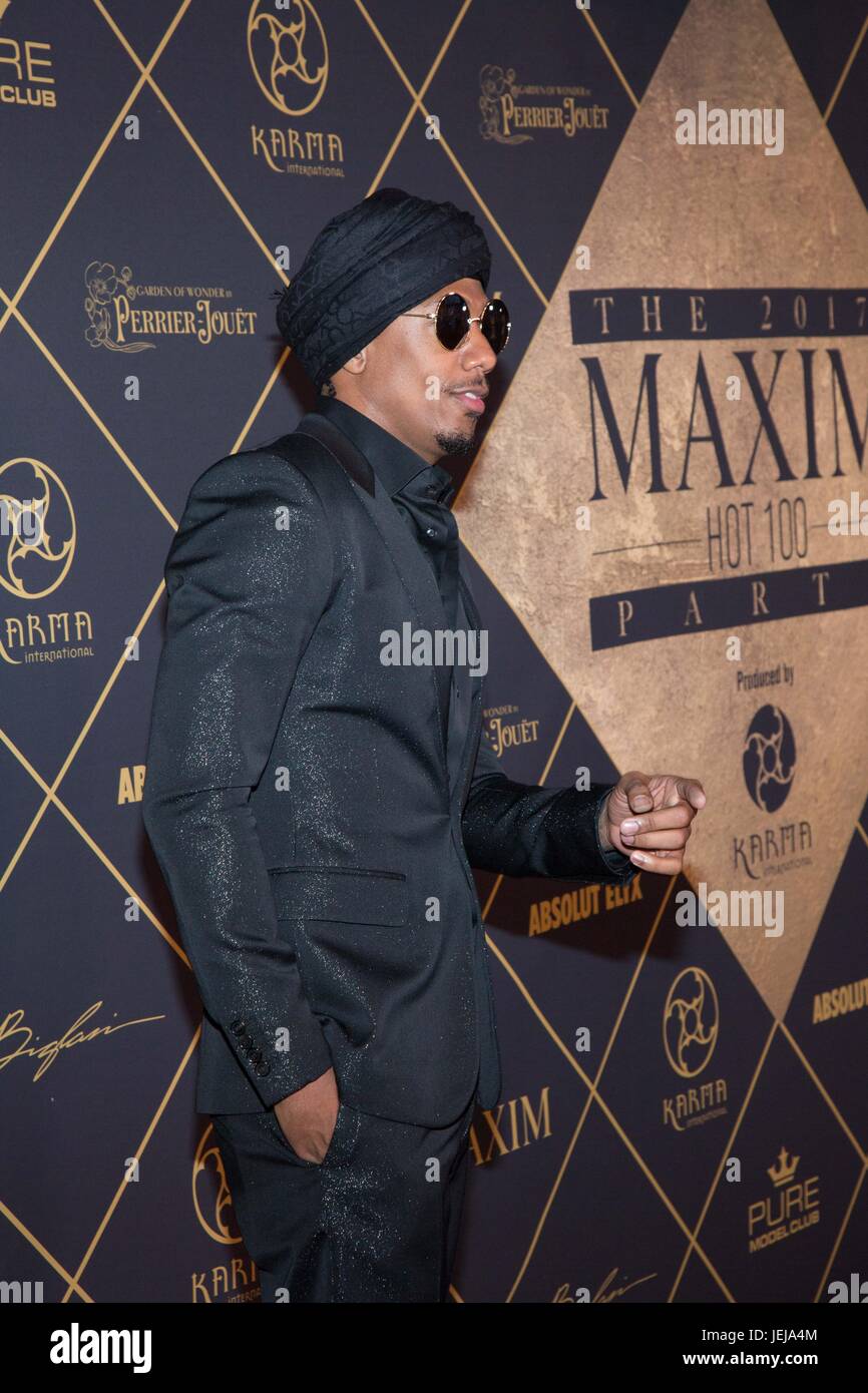 Nick Cannon attends 2017 MAXIM Hot 100 Party Hollywood Palladium June 24,2017 Los Angeles,California. Stock Photo