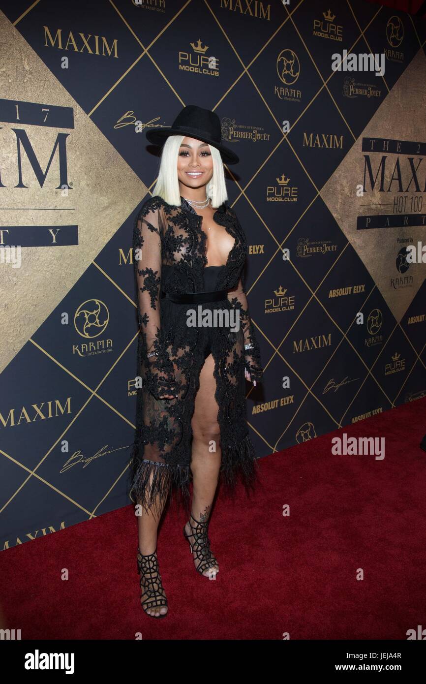 Blac Chyna attends 2017 MAXIM Hot 100 Party Hollywood Palladium June 24,2017 Los Angeles,California. Stock Photo