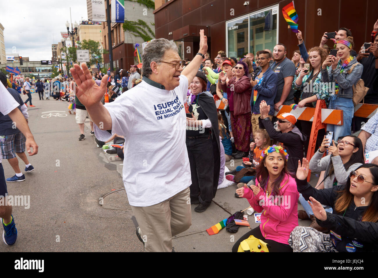 Minneapolis, USA. 25th Jun, 2017. Minnesota's US Senator Al Franken ...