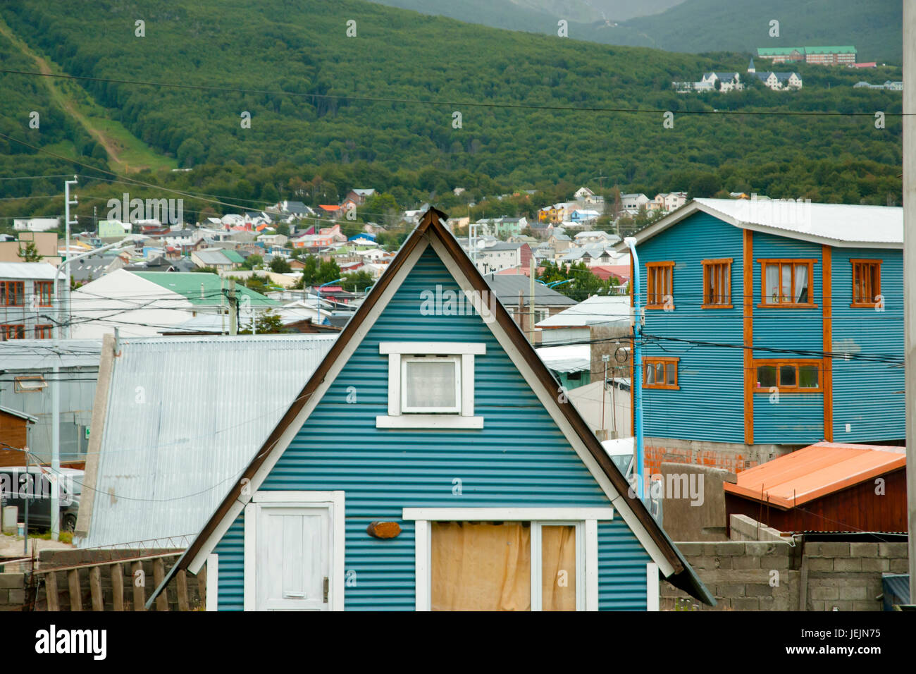 Residential Houses Ushuaia Argentina Stock Photo Alamy