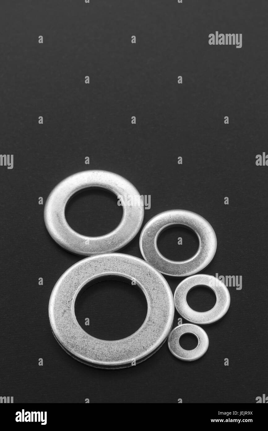 New shiny washers Black and White Stock Photos & Images Alamy