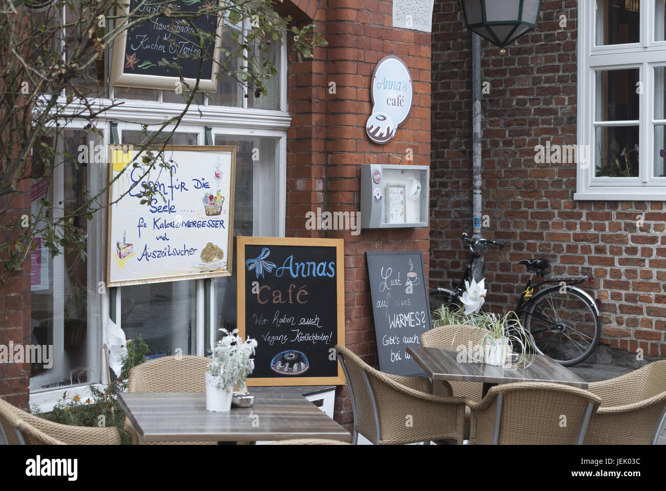 Annas Cafe in Lüneburg Stock Photo