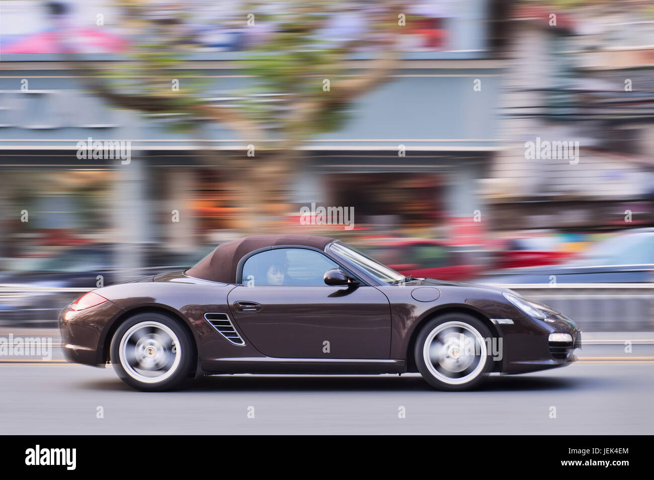 YIWU-CHINA-JAN. 15, 2016. Porsche Cayman cabriolet. Since 2010, Porsche has  tripled sales in China Stock Photo - Alamy