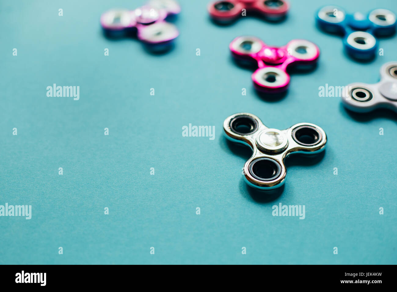 Set of fidget spinners Stock Photo Alamy