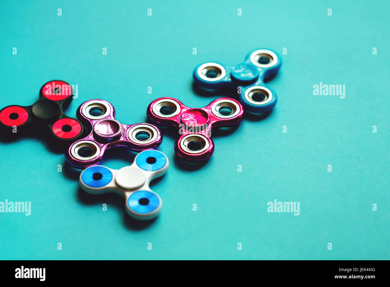 Set of fidget spinners Stock Photo Alamy