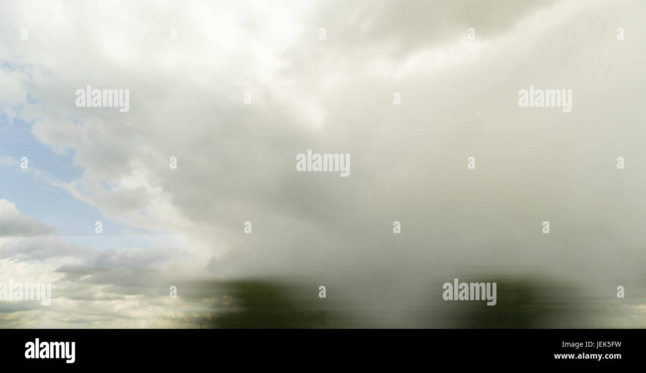 abstrakt: fliegende Landschaft Stock Photo