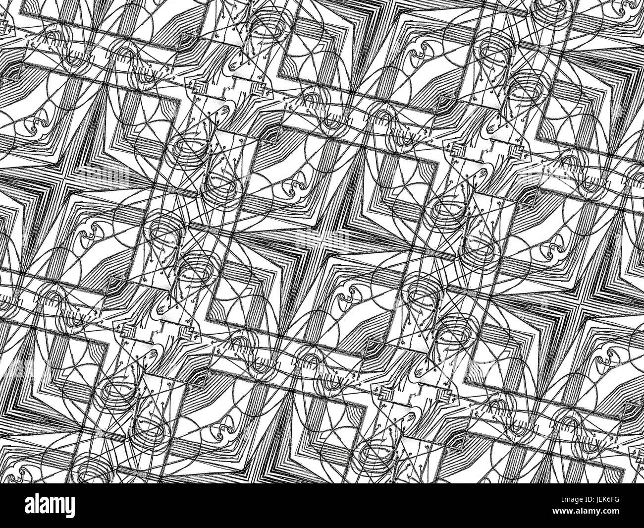 Zentangle Pattern Stock Photo