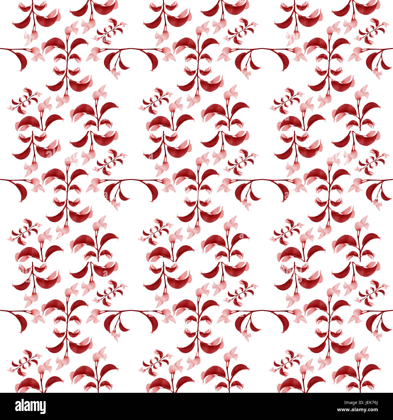 Red Floral Print Pattern Stock Photo - Alamy