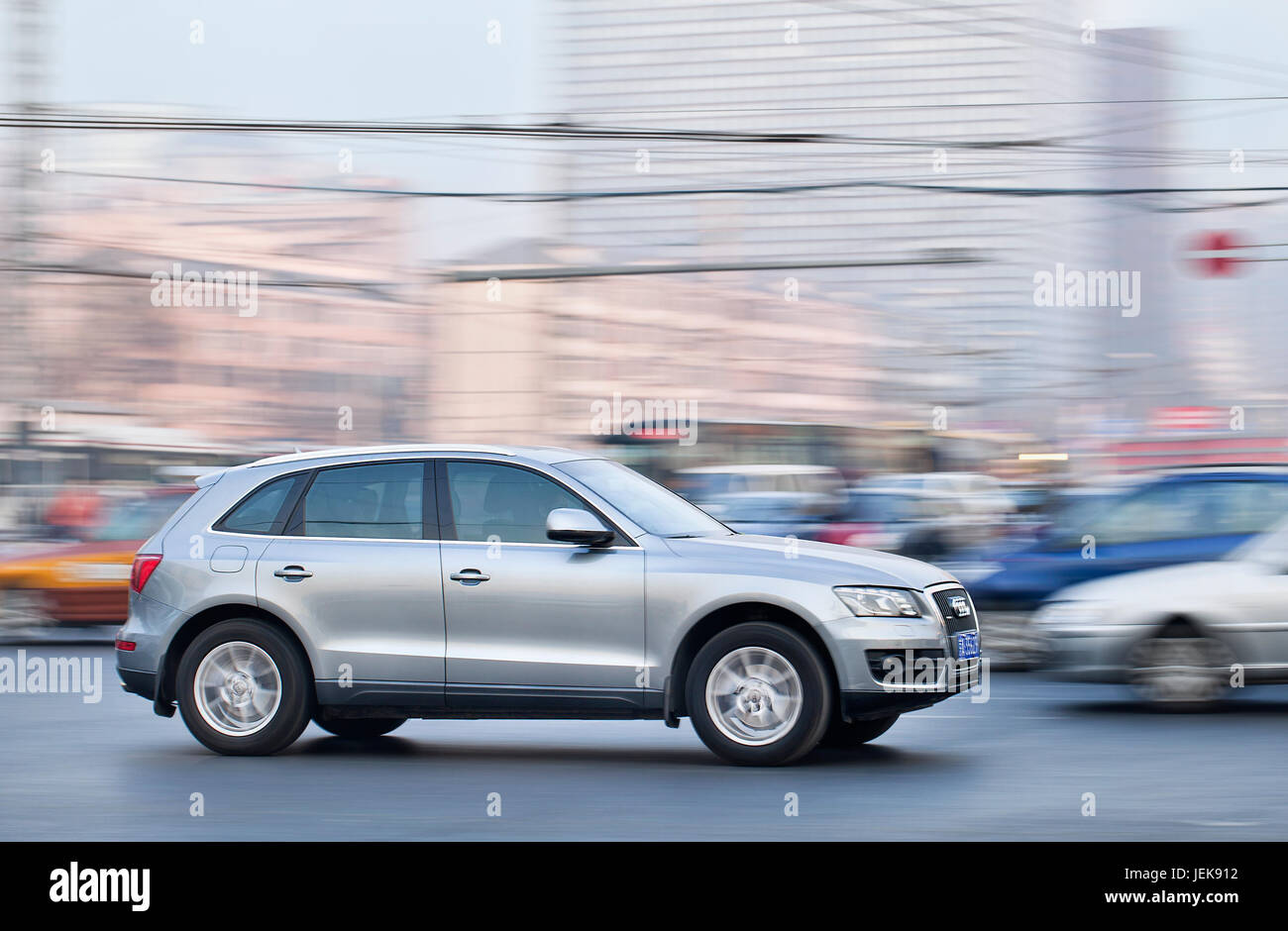 BEIJING-DEC. 6. Audi Q5 SUV. Audi controls 30% of the Chinese market, its rival BMW controls 24%, Audi sells almost twice as many vehicles in China. Stock Photo