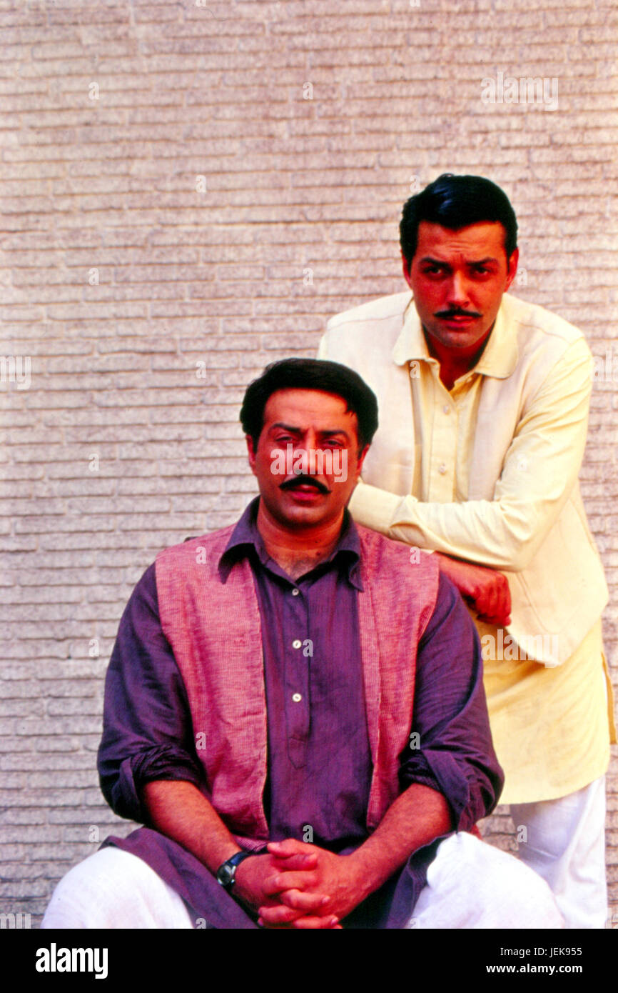 Indian Bollywood actors, sunny deol and bobby deol, india, asia Stock Photo