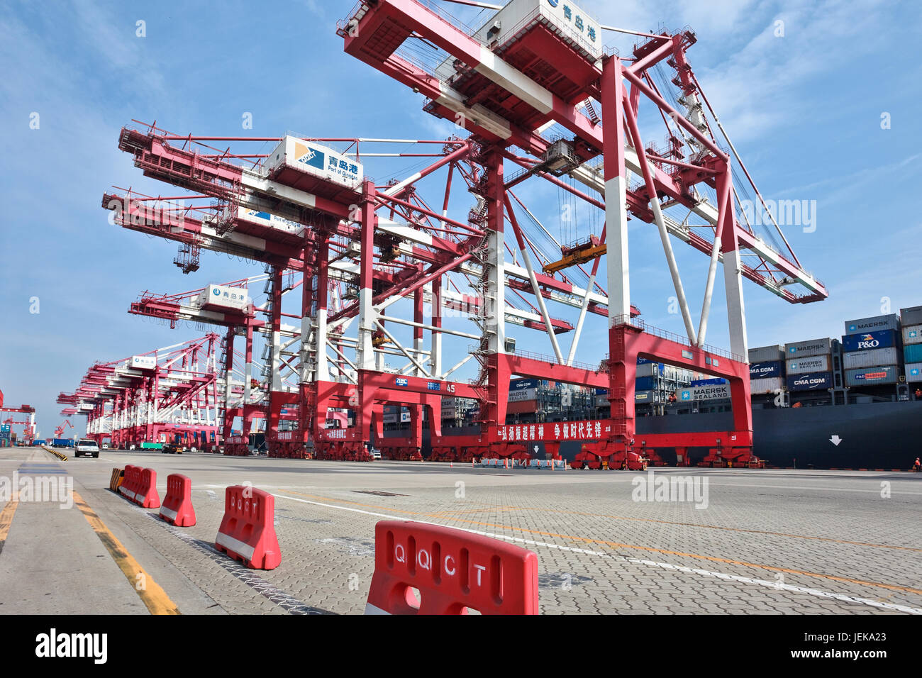 China qingdao port hires stock photography and images Alamy