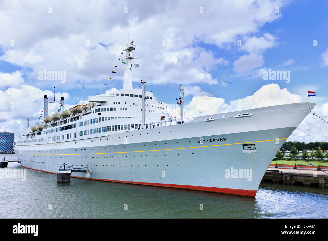 ROTTERDAM-AUG. 7, 2012. SS Rotterdam in Rotterdam, the 228-metre, 13 ...