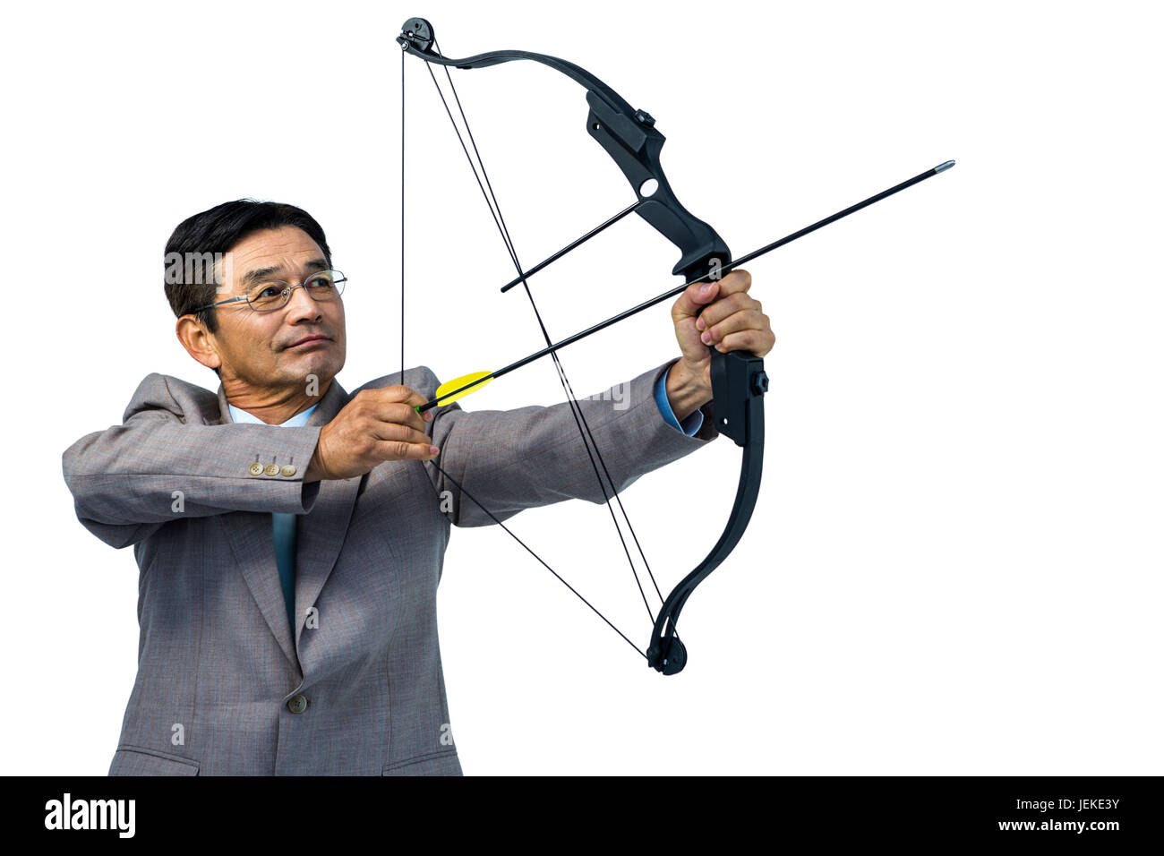 Man Aiming Bow Arrow Man Stock Photos & Man Aiming Bow Arrow Man Stock